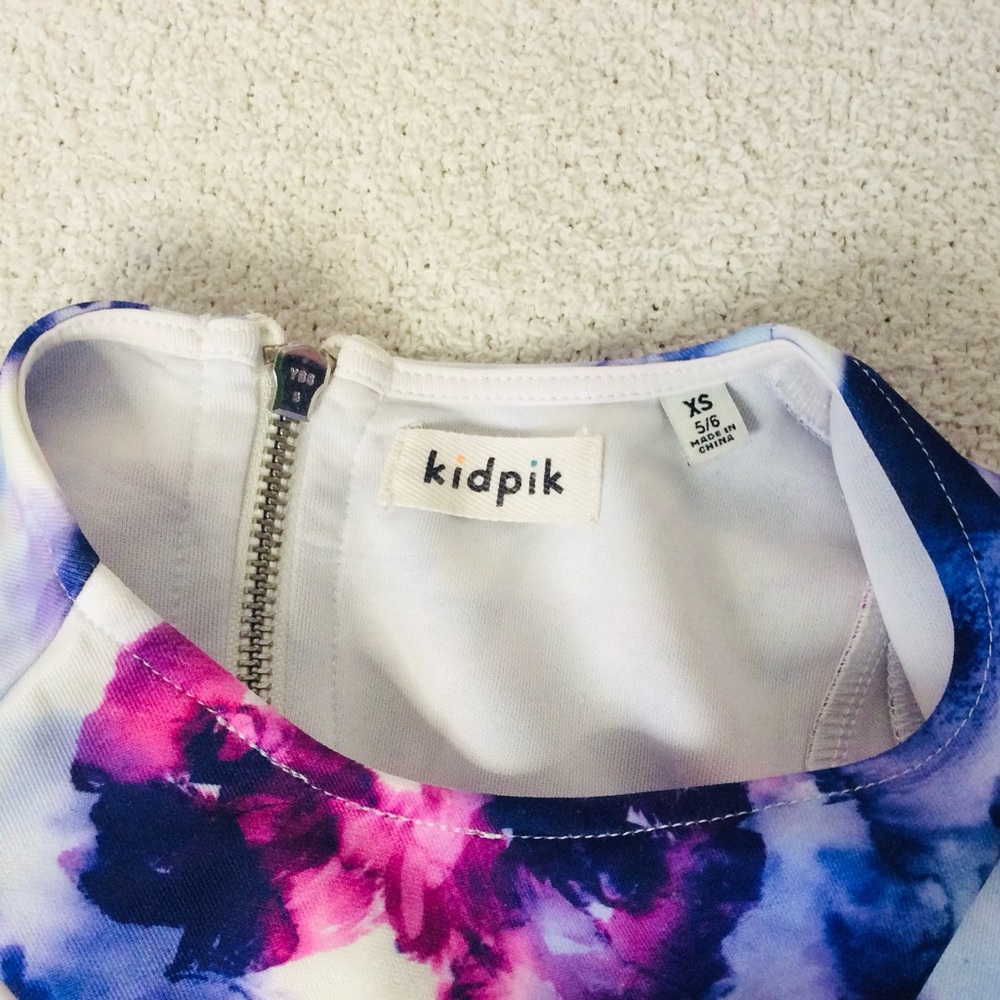 KIDPIK Purple floral dress for girls size 5/6 - Picture 7 of 7